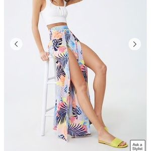 Tropical Pant with leg slits